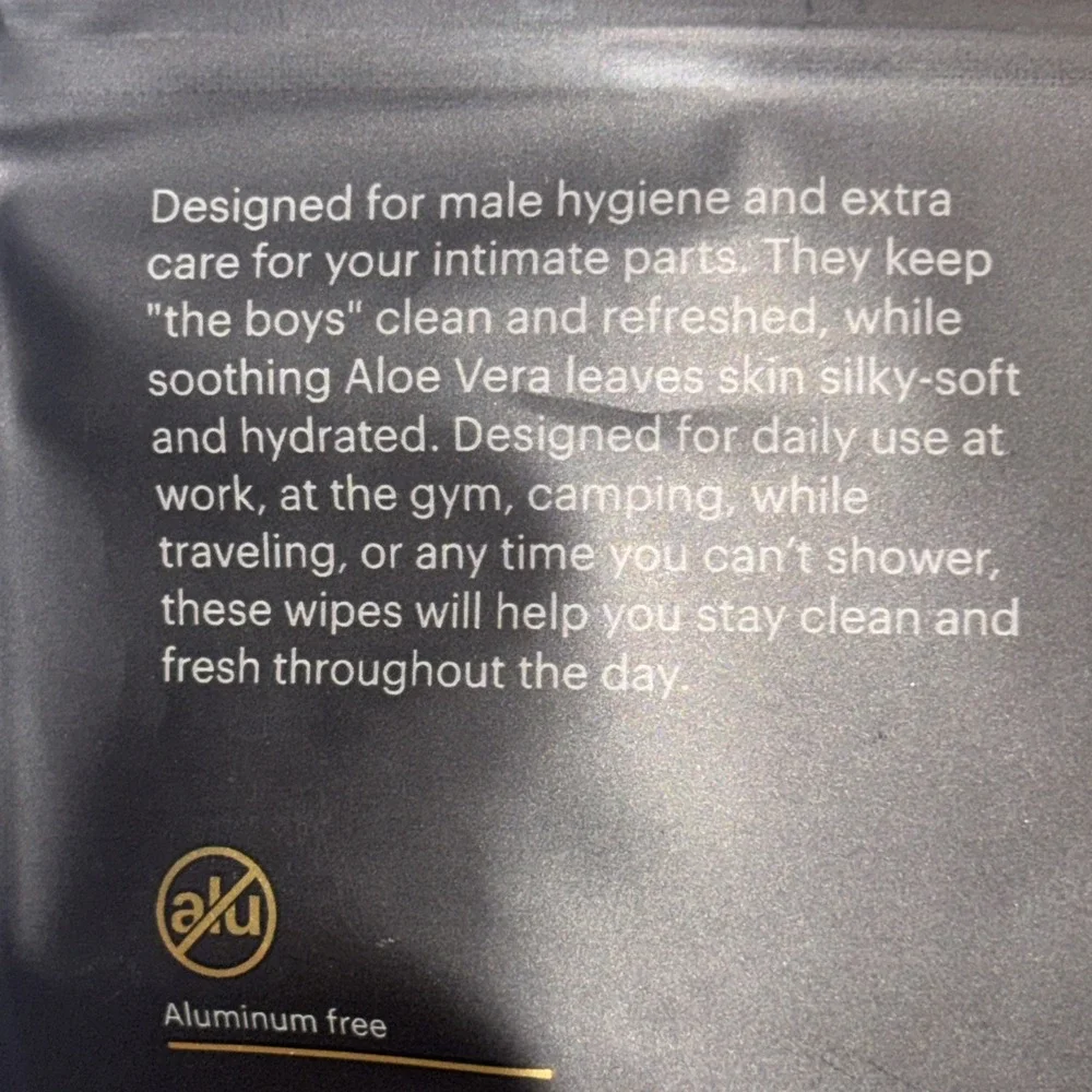 Manscaped Ultra Premium Cologne Fragrance Crop Mop Ball, Butt, Body Wipes